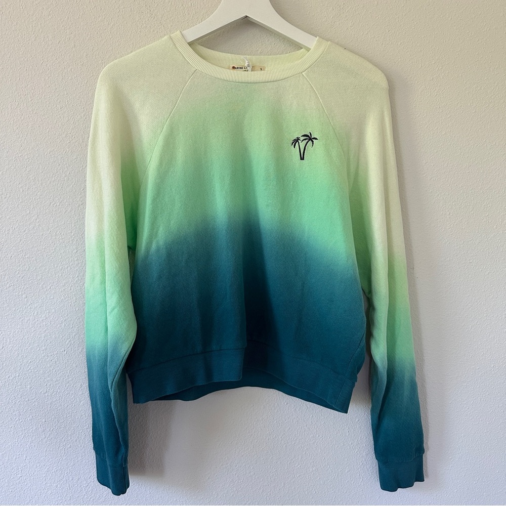 Marine Layer Green and Blue Ombre Sweatshirt